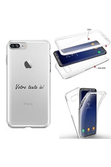 Coque et étui téléphone mobile Coque4phone Coque pour Apple Iphone7 8 SE 2020 integrale texte noir personnalisee