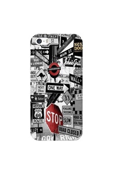 Coque et étui téléphone mobile Coque4phone Coque pour Apple Iphone7 8 SE 2020 underground route 66 street urban noir blanc rouge