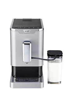 Expresso avec broyeur Scott Slimissimo Intense Milk - Machine à café automatique avec buse vapeur "Cappuccino" - 19 bar