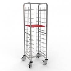 Chariot à Glissières Self-Service 12 Niveaux - - Inox