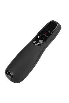 Accessoire vidéoprojecteur GENERIQUE Stylo Présentation électronique PPT Pen R400 Laser Presenter sans fil télécommande accessoire d'ordinateur (3.6V-4.2V) (lumière rouge)