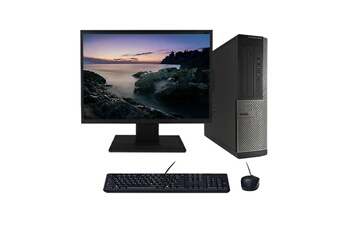 PC De Bureau Dell PC Dell Optiplex 3010 Dt i5-3470 3.60Ghz 8Go/480Go SSD WiFi W10 + Ecran 22