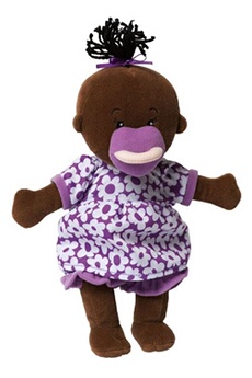 poupon manhattan toy poupée stella girls 30,5 cm de tissu marron/violet