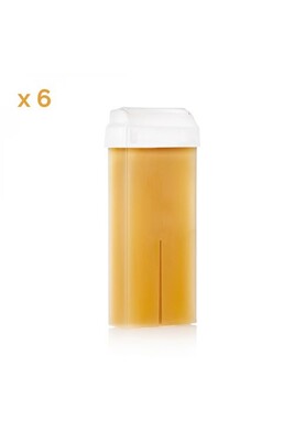 Accessoire épilation GENERIQUE Lot de 6 cartouches de cire à épiler roll-on - Miel - 100 ml
