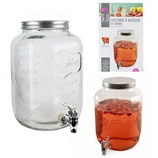 immense fontaine a boisson 8 l bocal geant distributeur verre 31 x 20 cm
