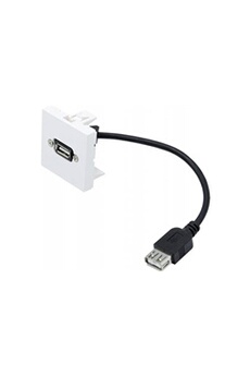 Cables USB Komelec Micro KOMELEC FRANCE Prise Murale Usb Coudée Avec Câble Usb 10m Amplifié