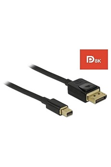 Montage et connectique PC DELOCK - Câble Mini DisplayPort 1.4 Prise mâle > DisplayPort Prise mâle - 1,0 m