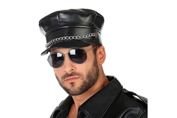 Accessoire de déguisement Euroweb Casquette noire à chaîne décorative casquette design