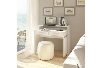 Bureau Selsey Bureau Coiffeuse Bureau Extensible Cocos 100 Cm Blanc Mat 2 Tiroirs Pratiques Darty Bureau Selsey Bureau Coiffeuse Bureau Extensible Cocos 100 Cm Blanc Mat 2 Tiroirs Pratiques Darty