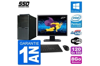 PC de bureau Acer Pc tour acer m2630g ecran 27" intel g3220 ram 8go ssd 120go windows 10 wifi