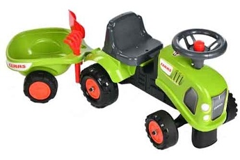 Autres jeux créatifs Falquet Porteur tracteur claas avec remorque