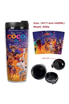 tasse et mugs stack mug de voyage isotherme en plastique portable - couvercle à vis - coco #2 (400ml)