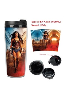 tasse et mugs stack mug de voyage isotherme en plastique portable - couvercle à vis - wonder woman #3 (400ml)