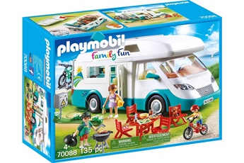 Figurine pour enfant PLAYMOBIL Playmobil 70088 family fun caravane multicolore