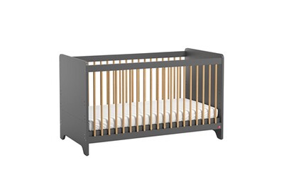 Lit Enfant Vox Lit Bebe 60x1 Leaf Gris Et Bois Darty Lit Enfant Vox Lit Bebe 60x1 Leaf Gris Et Bois Darty