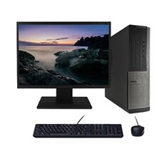 PC Optiplex 3010 DT i3-3220 3.30GHz 4Go/500Go Wifi W10 + Ecran 24