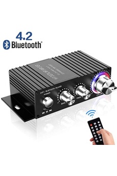 Amplificateur hi-fi GENERIQUE Amplificateur Bluetooth HiFi,DUTISON Mini Ampli Audio Stereo pour Voiture et Maison,amplificateur Son 100w avec télécommande et Audio Double Canal