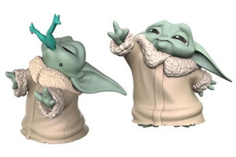Figurine pour enfant Zkumultimedia Mandalorian - pack 2 figurines - baby yoda force + frog - 5.5cm