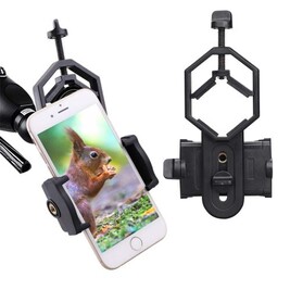 Adaptateur Smartphone Pour Télescope/lunette - Réglage 3 Axes, Télécommande, Métal, Universel