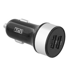 T'nB - Adaptateur d'alimentation pour voiture - 24 watt - 4.8 A - 2 connecteurs de sortie (USB)