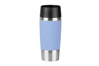 Gourde et poche à eau Emsa Travel mug isotherme 36 cl wave bleu emsa