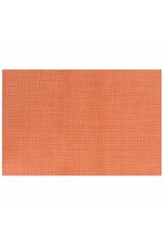 nappe de table pujadas set de table maille epaisse orange 45 x 30 cm - - pvc&polyester