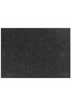 nappe de table pujadas set de table déco noir 45 x 30 cm - - pvc&polyester