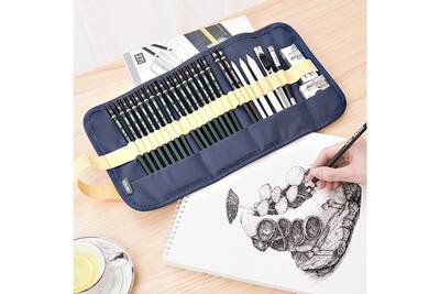 Accessoire Bureautique Generic 27pc Outils De Dessin Pour Les Debutants Ensemble De Dessin Au Crayon De Dessin D 39 Art Professionnel Darty