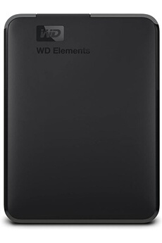 Disque dur externe Pas de marque WD Elements Disque Dur Externe Portable 2 To - USB 3.0 - WDBU6Y0020BBK-EESN
