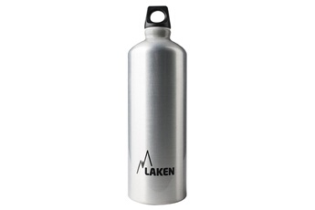 Gourde et poche à eau Laken Laken futura gourde en aluminium coupe ouverture couvercle à visser avec passant 1l, argent