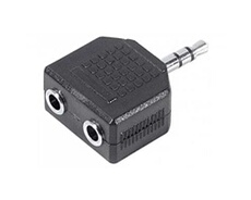 Doubleur adaptateur jack 3.5 mm stéréo monobloc