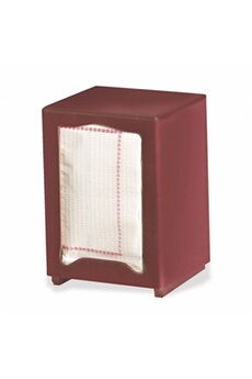 serviette de table pujadas distributeur de serviettes en bois rouge - - bois