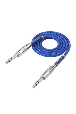Câble et Connectique GENERIQUE Câble Audio stéréo mâle à mâle 6,35 mm pour  mélangeur de guitare électrique stéréo 1 m