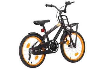 Vélo enfant Hitech Vélo d'enfant avec porte-bagages avant 18'' noir et orange