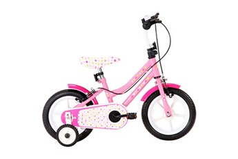Vélo enfant Hitech Vélo pour enfants 12'' blanc et rose