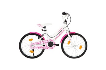 Vélo enfant Hitech Vélo pour enfants 18'' rose et blanc