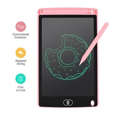 Tablette graphique Docooler Tablette d'écriture LCD portable 8 pouce à dessin électronique ultra-mince-Rose