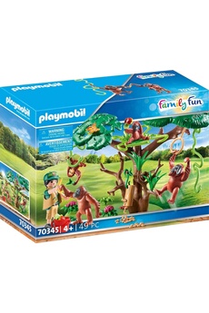 Playmobil PLAYMOBIL Playmobil 70345 - family fun - orangs outans avec grand arbre
