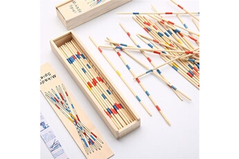 Autre jeux éducatifs et électroniques Generic Bébé éducatif traditionnel en bois mikado spiel ramasser des bâtons avec le jeu de boîte @suoupasora5199
