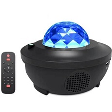 Lampe de projecteur de musique ciel étoilé-noir