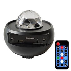 Lampe de projecteur de musique ciel étoilé-noir