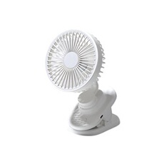 Generique Blanc Ventilateur Portable Mini Usb Rechargeable Clip Silencieux De Table