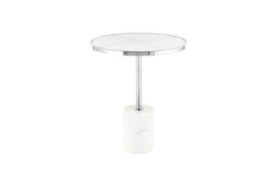 Table Basse Paris Prix Table D 39 Appoint En Marbre Quot Lana Quot 53cm Argent Amp Blanc Darty