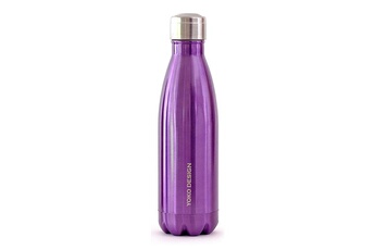 Gourde et poche à eau Yoko Design Bouteille isotherme violette 500 ml