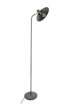 lampadaire pegane lampadaire coloris gris en métal - d. 35 x h. 155 cm --