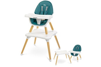 Chaises hautes et réhausseurs bébé Caretero Tuva chaise haute évolutive en table et chaise vert