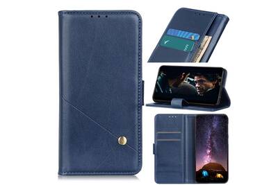 Coque Iphone Magunivers Etui En Pu Avec Support Bleu Pour Apple Iphone 12 5 4 Pouces Darty