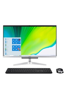 PC tout en un Acer Aspire C 24 C24-963 - Tout-en-un - Core i5 1035G1 / 1 GHz - RAM 8 Go - SSD 256 Go, HDD 1 To - UHD Graphics - GigE - LAN sans fil: Bluetooth,