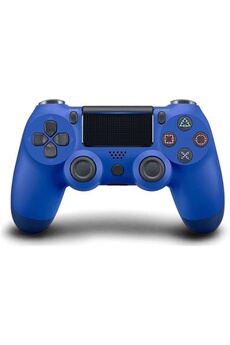 Manette sans fil Bluetooth pour PS4 , Contrôleurs pour Playstation 4 Double Shock- bleu