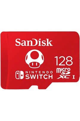 Carte mémoire micro SD Sandisk Carte mémoire microSDXC pour Nintendo Switch 128  Go